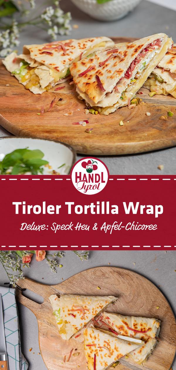 Tortilla Wraps mit Speckheu, Apfel-Chicorée &amp; Camembert - HANDL TYROL