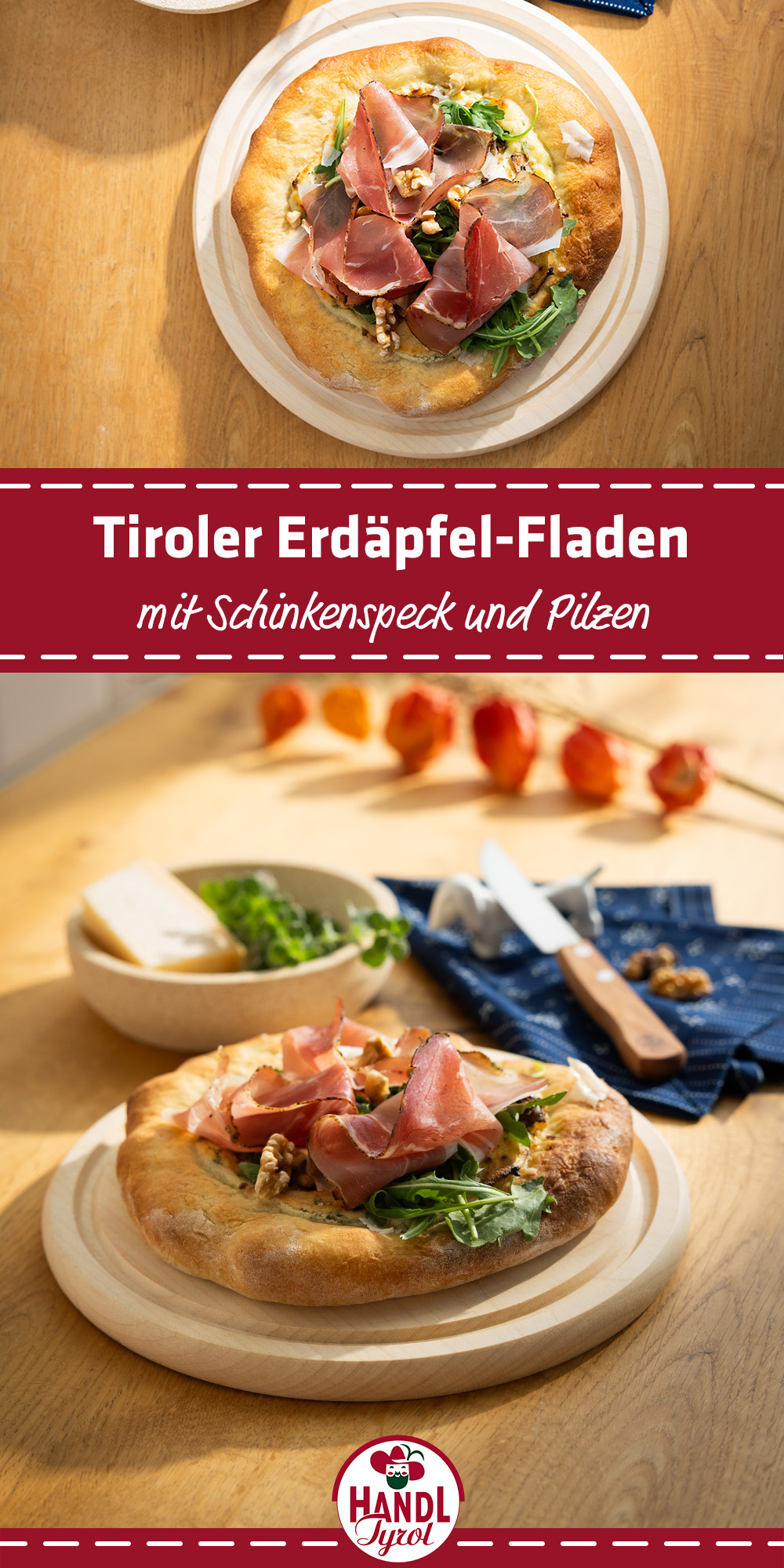 Erdäpfel-Fladen mit Tiroler Schinkenspeck - HANDL TYROL